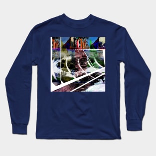 urban monument in lanscape wallpaper Long Sleeve T-Shirt